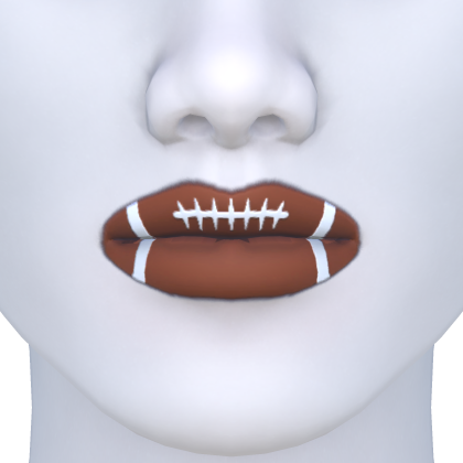 👄 Americal Football Ball - lips makeup thumbnail