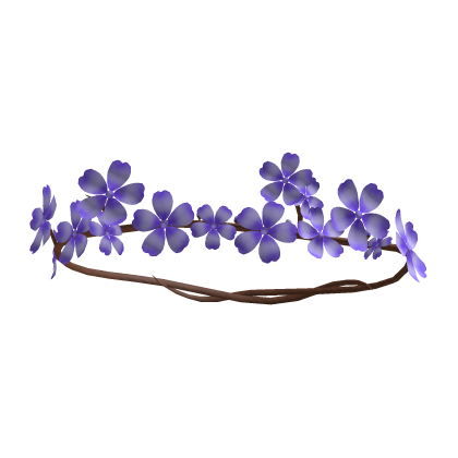 Cherry Blossom Sakura Purple Flowers Tiara Crown