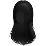 FREE cute girly full long nerdy haircut in black