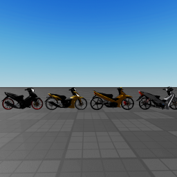 Finished bike models