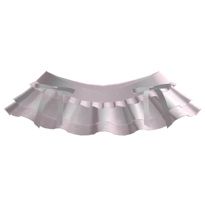 ⸸꒱ layered lace ruffle skirt w bows in pink 3.0 thumbnail