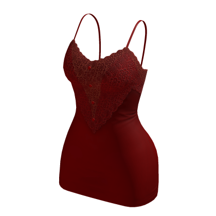 Silk Mini Dress Red Tight Night Lace Slip Cutout thumbnail