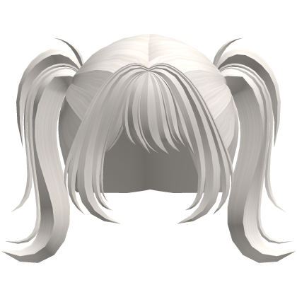 White Soft Anime pigtails