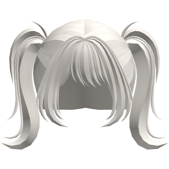 White Soft Anime pigtails