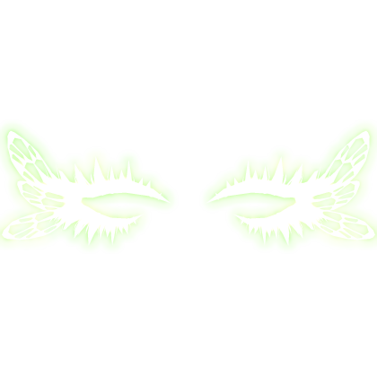 Glowing Neon Green Cute Fairy Lashes [EMISSIVE]