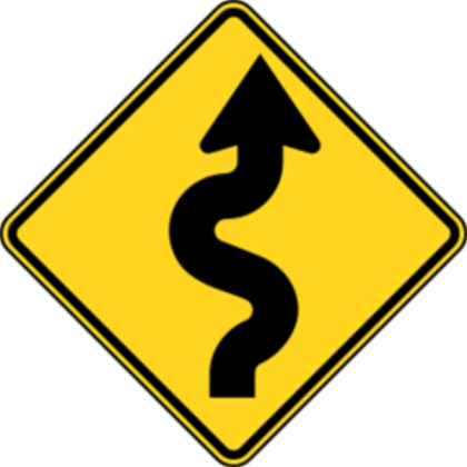 Winding Road Sign Roblox decal