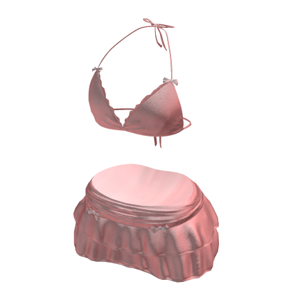 y2k Bikini skirt pink