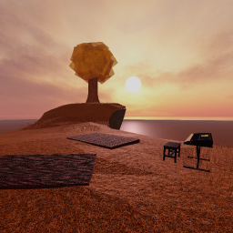 sunset island icon