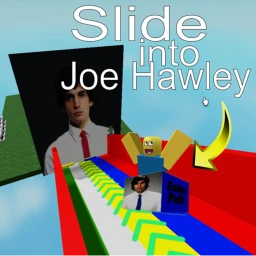 Slide down a 999,999,999ft slide into Joe icon