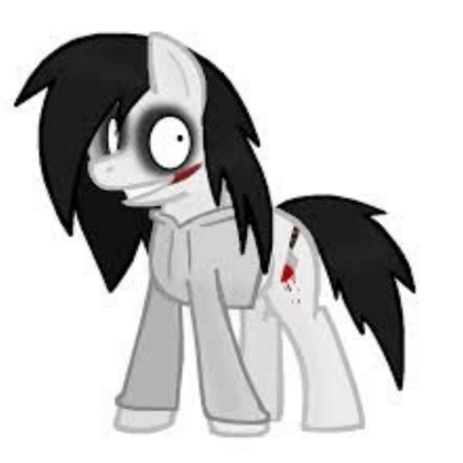 Jeff the Killer (pony) Roblox decal