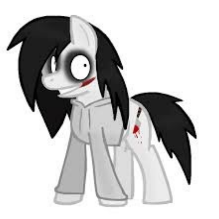 Jeff the Killer (pony) Roblox decal