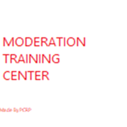 Moderation Training Center (PCRP)