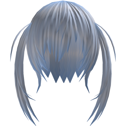 scene 2010s long low twintails in pastel blue  Roblox item