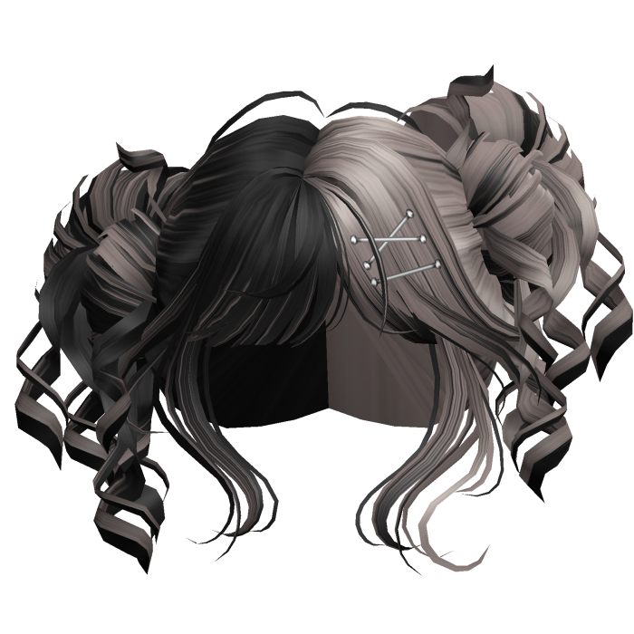 Tilted Elegant Princess Buns (Black&Ash)