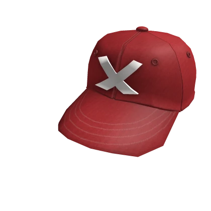 Roblox red baseball cap top