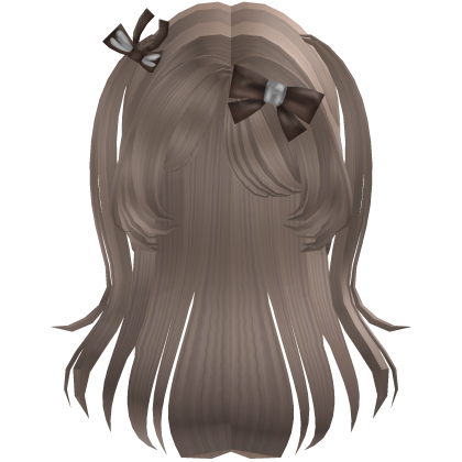 Cute Mori Kei Hair with Bows (Milktea)