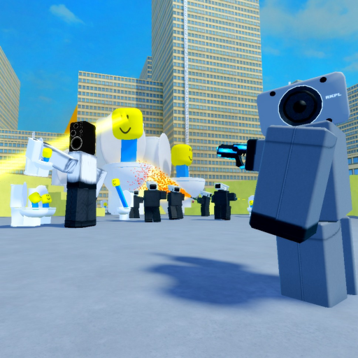 [upd6.1] Super Toilet Siege Defense official Roblox game thumbnail