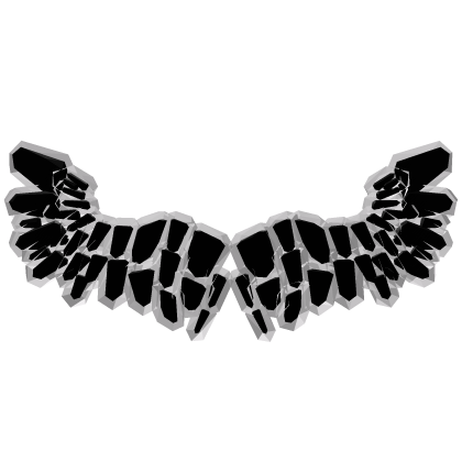 White Cartoony Crystal Wings Roblox item