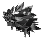 Black Spiky Hair