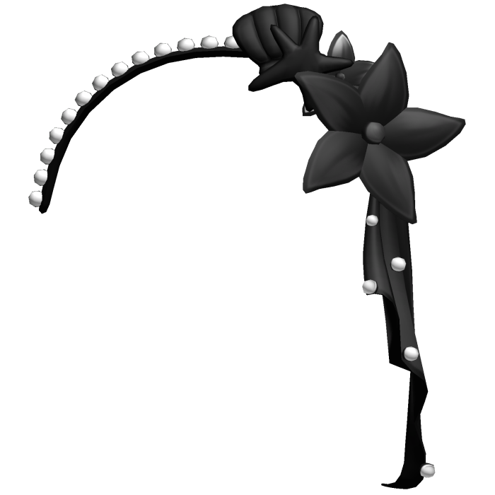 . ‿ ♡ cute black tropical headband⊹ ୨୧
