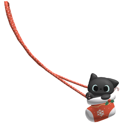 Cutesy Christmas Stocking Bag w Kitty 1.0 |･ω･)