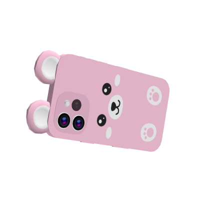 Cute Pink Bear Phone (Hand) thumbnail