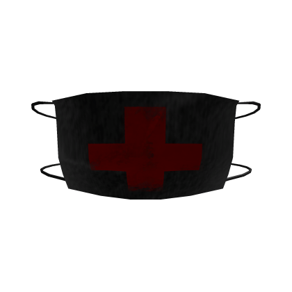 nichte black cross face mask ( ;´ - `;)