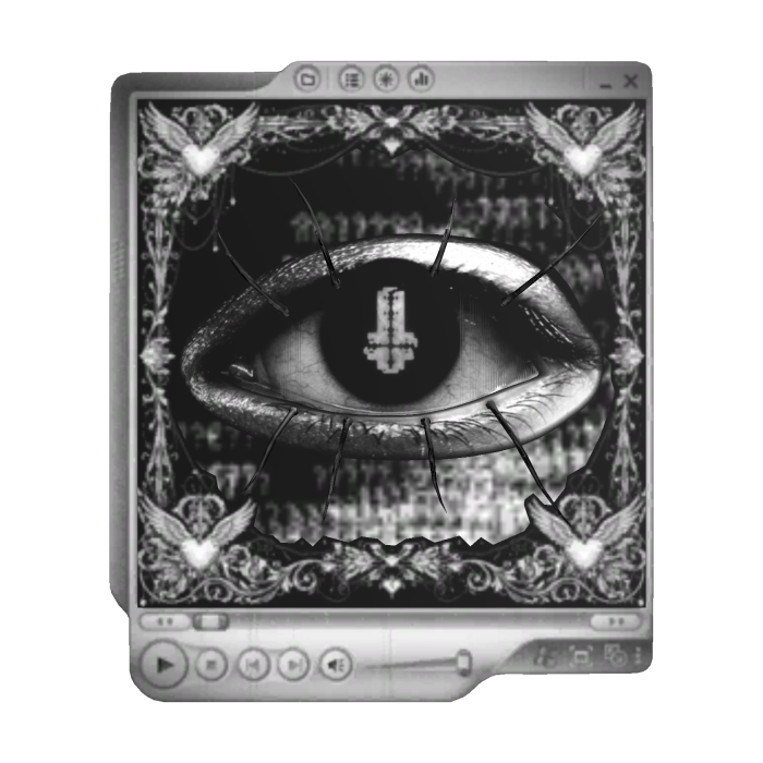 👁️Animated👁️ Spider Glitch Eye Gothic Weirdcore