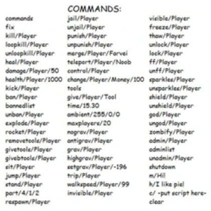 Admin Commands
