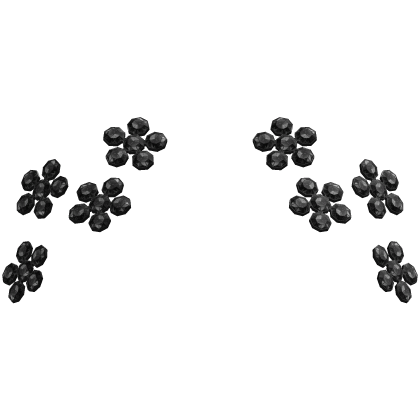 Flower Hair Clips In Black Roblox item
