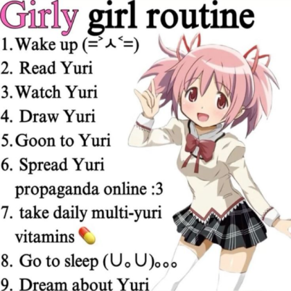 girly girl routine Roblox decal