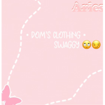 •Dom’s clothing•