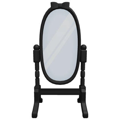 ♡ ◦ gothic mirror with bow (black)