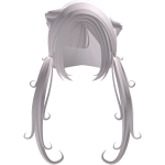 adorable dollike swirly princess pink kitty hair