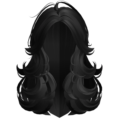 Swirly Blowout Wispy Hair in Black