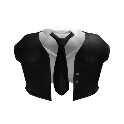 ♡ sweet black with black tie school girl uniform Roblox item