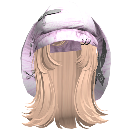 Long Bunny Twirly Y2K Hair w/ Cap (Blonde) Roblox item