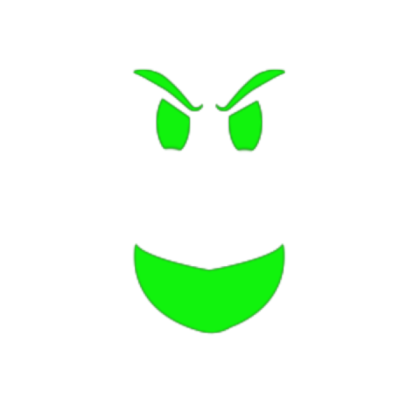 Green scary face Roblox decal