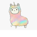 Rainbow llama corn