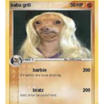 The baba grills a