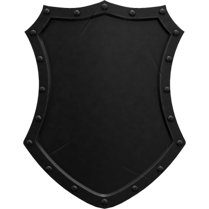 Escudo de Cavaleiro Medieval Preto - Roblox