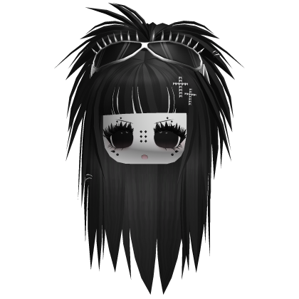 scene moe girl w spike goggles black