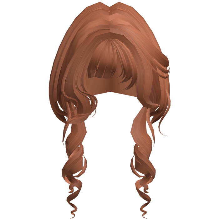 Anime Soft Curly Hair w/ Bangs (Ginger)