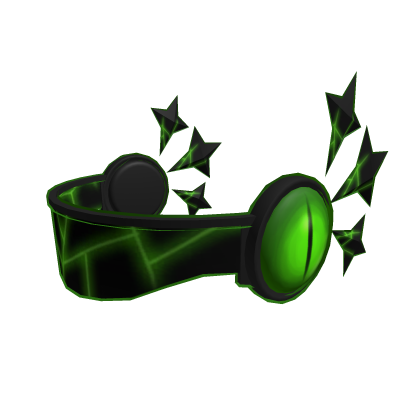 Green Eyes 6 Black Stars Visor CODE: V1SOR thumbnail