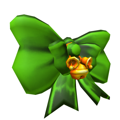 Cute Green Oversized Back Waist Bow