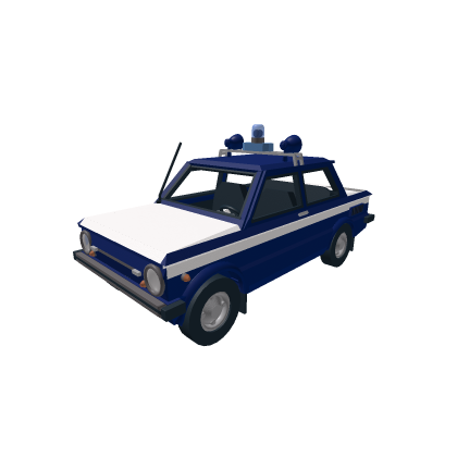 Vintage police car