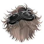 Dark Brown Ombre Spikey Boy Hair With Googles