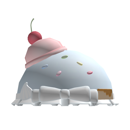 cutesy blue sprinkle sundae ruffles bucket hat Roblox item