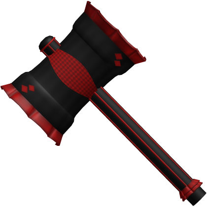 Cute Harlequin Jester Clown Red + Black Hammer