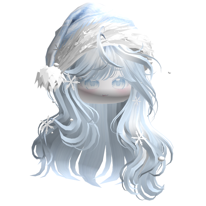 Christmas Waves w/Santa Hat (Light Blue)